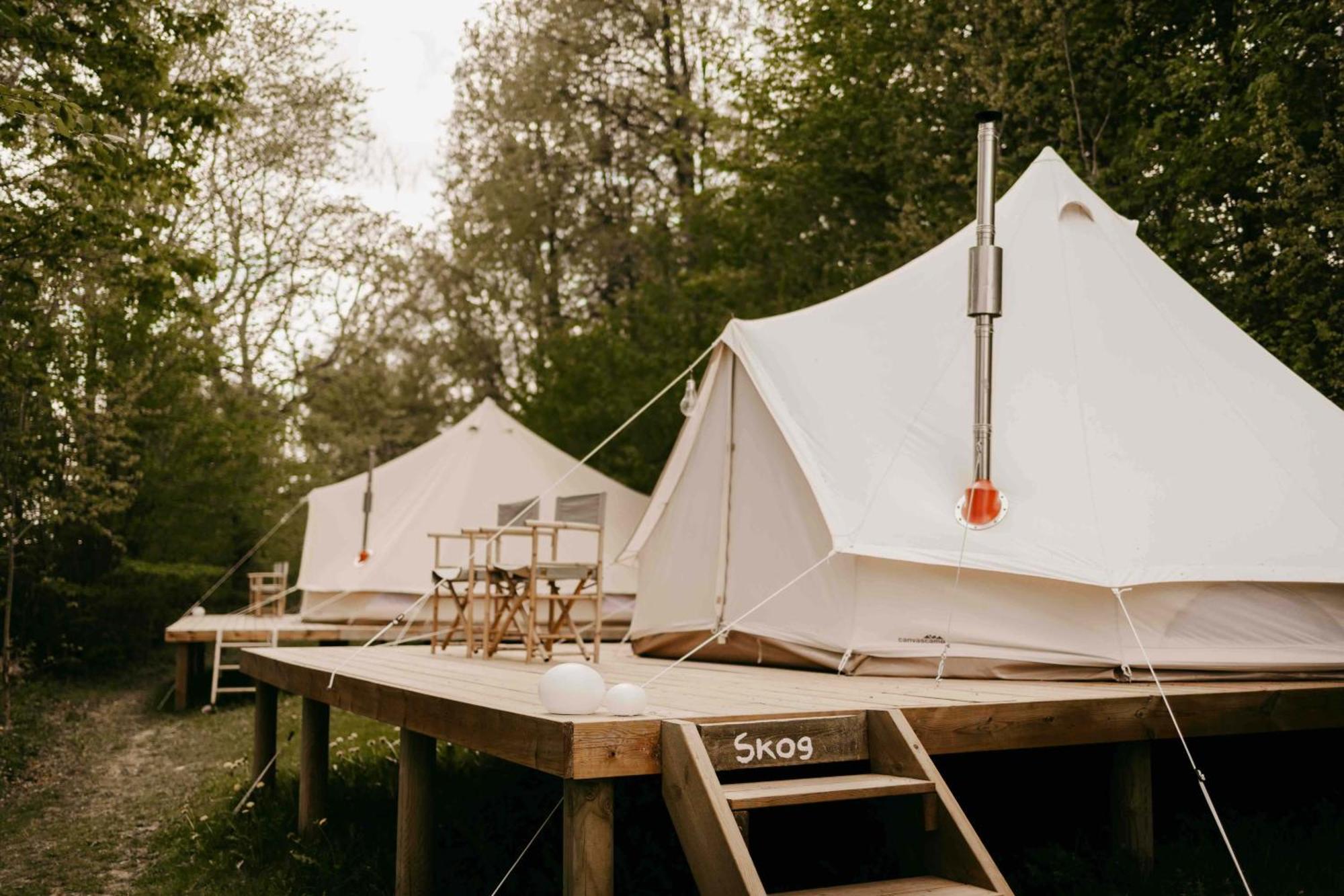 Falkeroed - Lyxig Glamping I Naturreservat Ink Frukost Греббестад Экстерьер фото